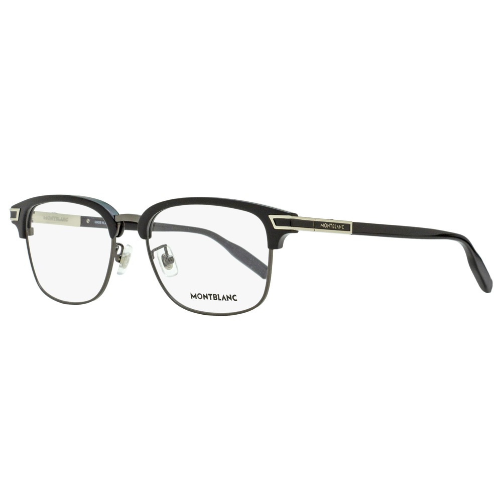 Montblanc Rectangular Eyeglasses MB0043O 005 Black/Gunmetal 55mm 0043